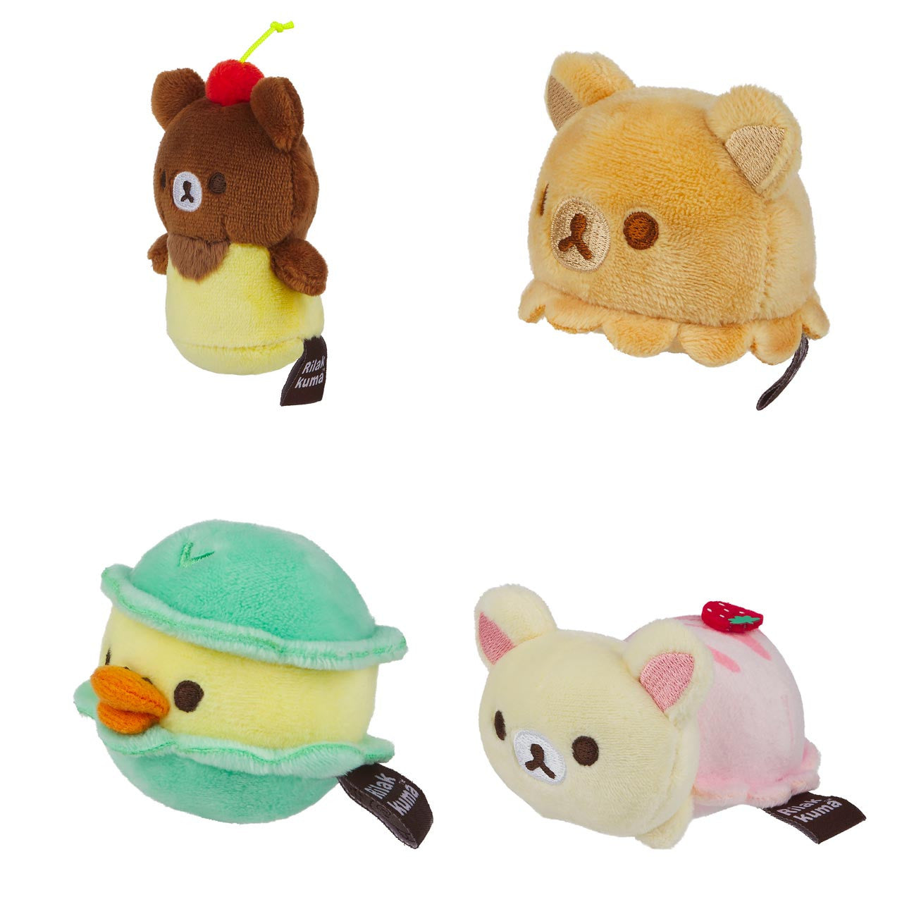 Rilakkuma San-X Original Macaroon Box Plush - 4pcs