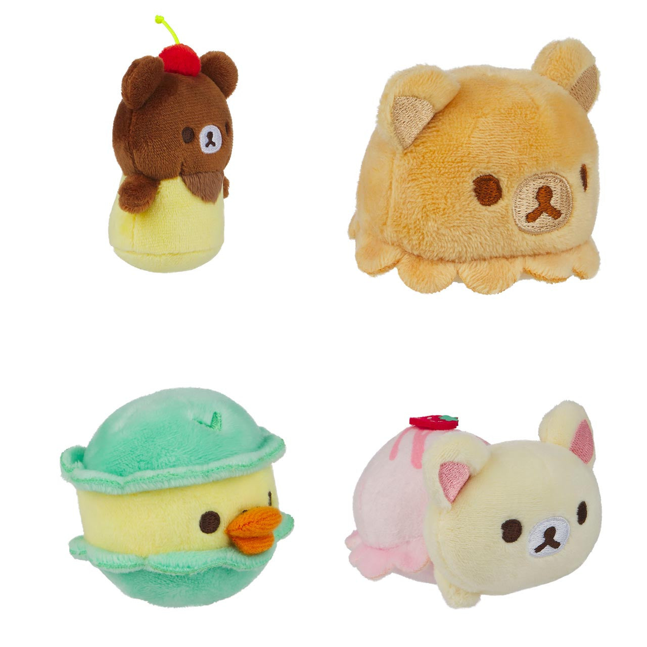 Rilakkuma San-X Original Macaroon Box Plush - 4pcs