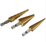 Titanium Coated Step Drill Bit Set