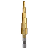 Titanium Coated Step Drill Bit Set