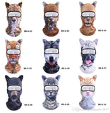 3D Stand Ears Animal Balaclava Face Mask