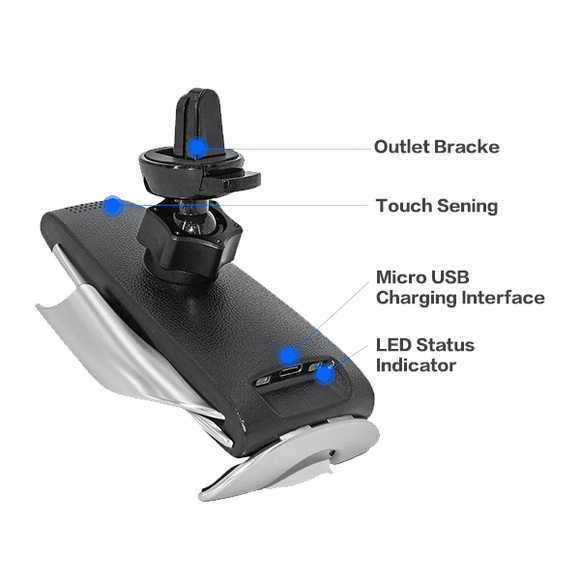 Automatic Clamping Car Charger Mount