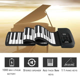 [47% OFF NOW!!] Portable Roll-Up Flexible Electronic Piano with Full Soft Responsive Keys Built-in Speaker