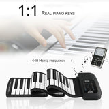 [47% OFF NOW!!] Portable Roll-Up Flexible Electronic Piano with Full Soft Responsive Keys Built-in Speaker