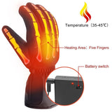 Unisex Waterproof Heated Gloves